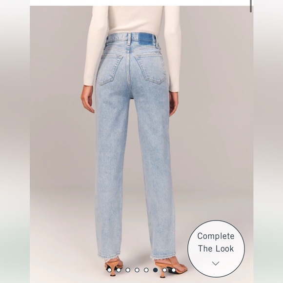 Abercrombie & Fitch Ultra High Rise 90s Straight Jean size 26XS - Picture 3 of 8